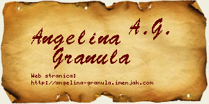 Angelina Granula vizit kartica